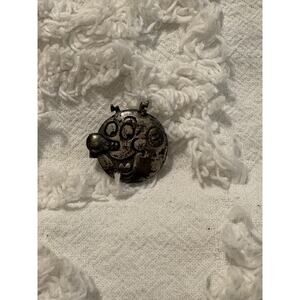 Reddy Kilowatt Silver Tie Clip Lapel Pin Silver Tone